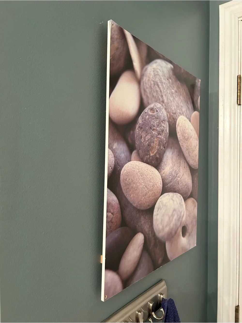 Neutral Pebble Stones Canvas Wall Art – Home Wall Decor (ab 15 in w, 19in h)